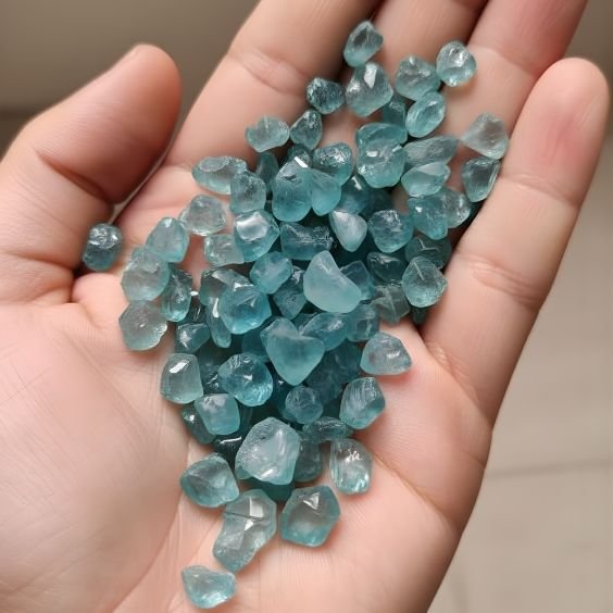 Blue Apatite Chips Stone